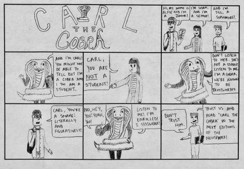 Debut of the new comic: Carl the Cobra.