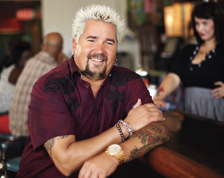 On+set+with+Guy+Fieri+at+Succotash+restaurant+in+Kansas+City%2C+Missouri%2C+as+seen+on+Food+Network%E2%80%99s+Diners%2C+Drive-Ins%2C+and+Dives%2C+Season+18.